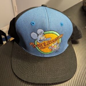 Blue and Black Kids Cartoon Cap